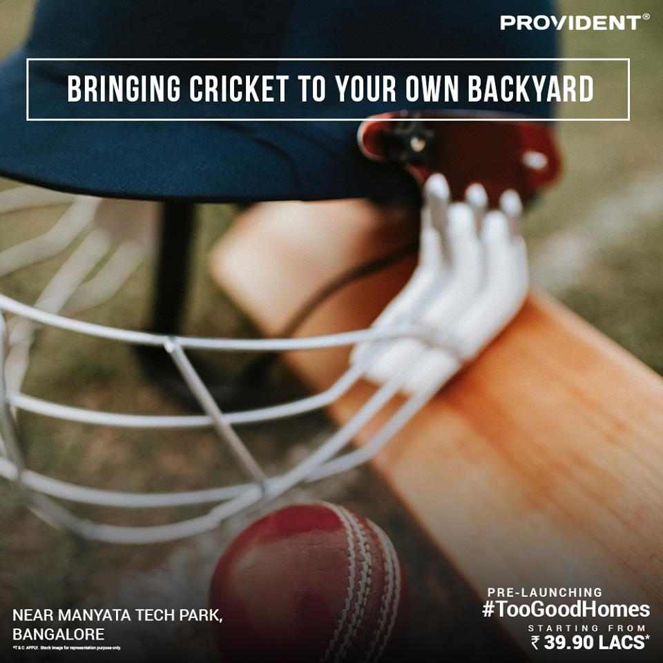 Bringing cricket to your own backyard at Provident Too Good Homes in Yelahanka, Bangalore